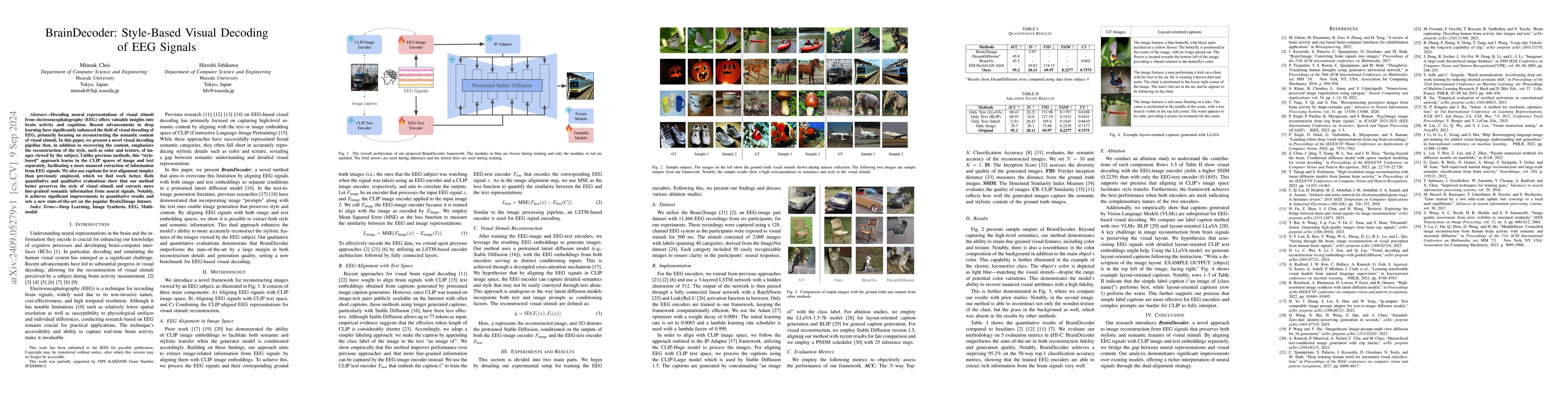 Thumbnail for BrainDecoder: Style-Based Visual Decoding of EEG Signals