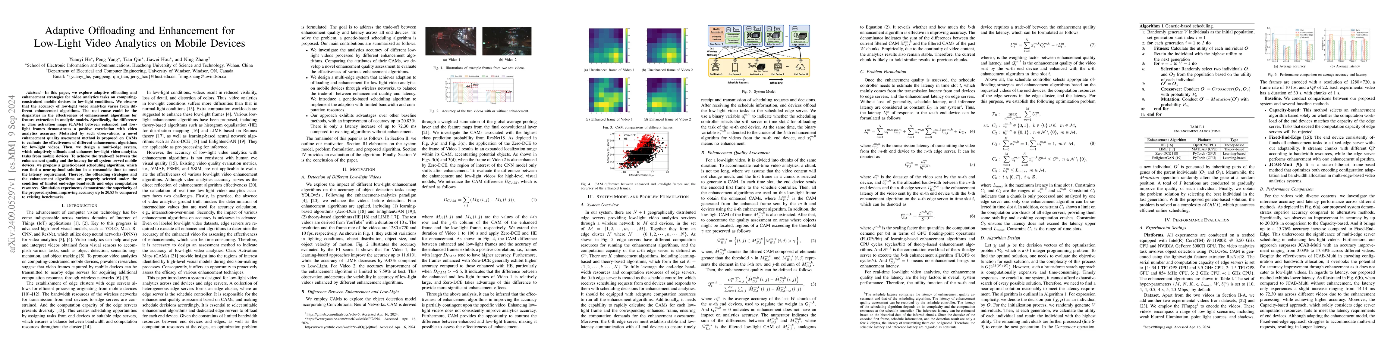 Thumbnail for Adaptive Offloading and Enhancement for Low-Light Video Analytics on
  Mobile Devices