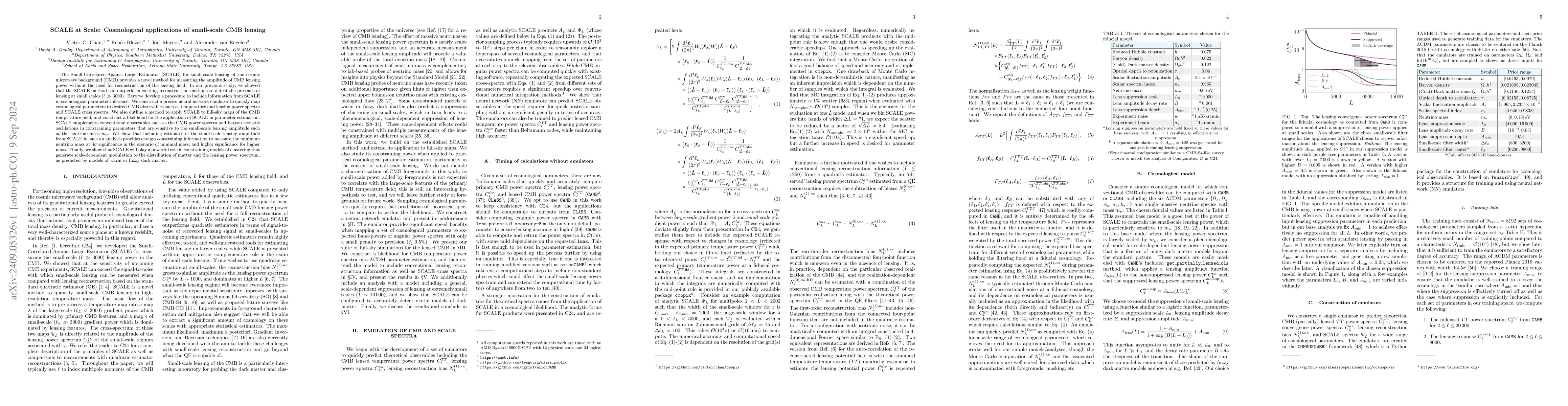 Thumbnail for SCALE at Scale: Cosmological applications of small-scale CMB lensing