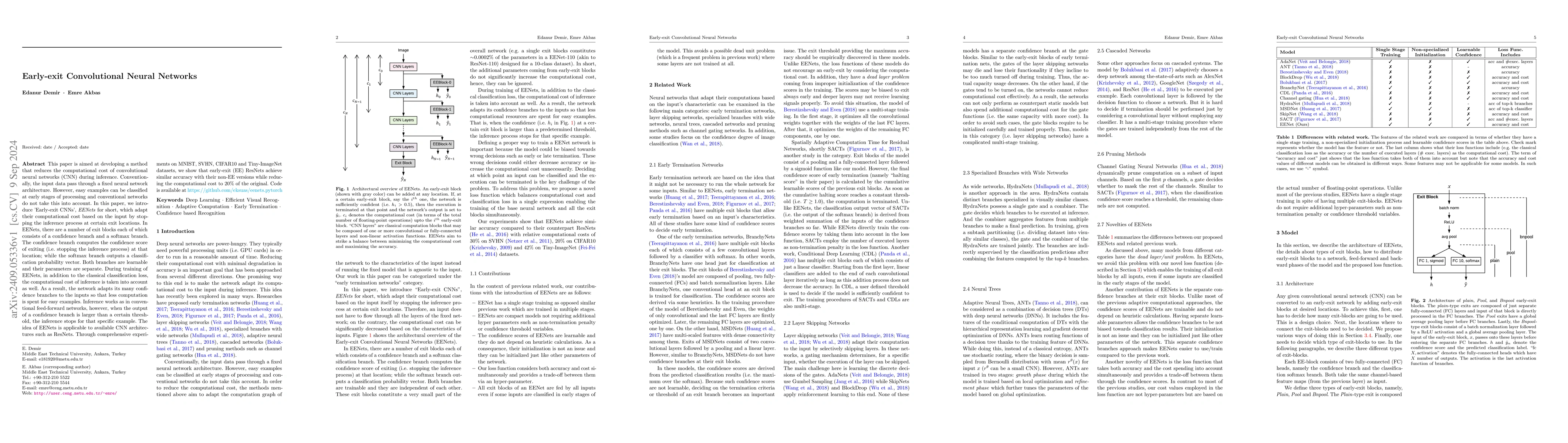 Thumbnail for Early-exit Convolutional Neural Networks