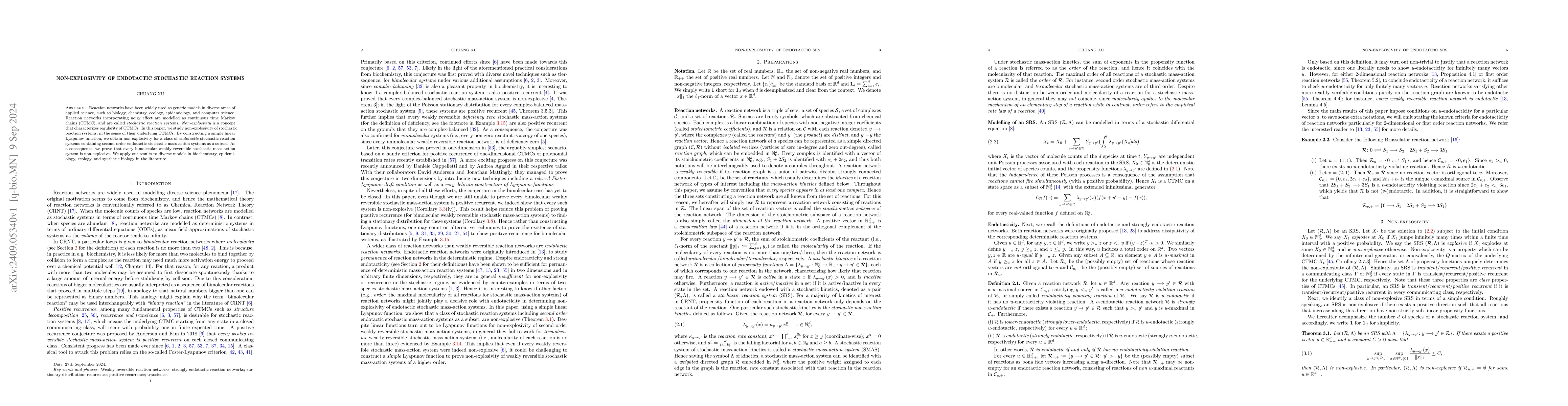Thumbnail for Non-explosivity of endotactic stochastic reaction systems