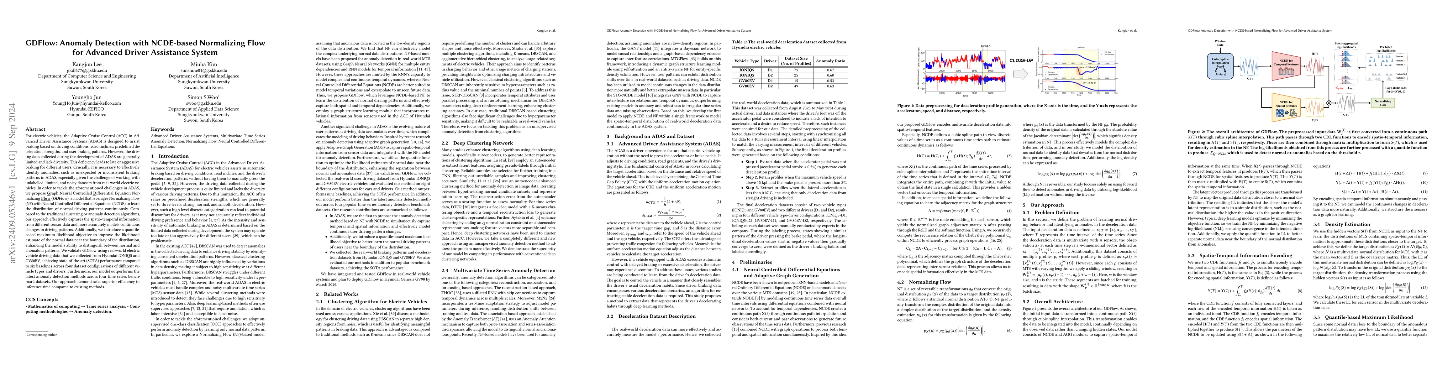 Thumbnail for GDFlow: Anomaly Detection with NCDE-based Normalizing Flow for Advanced
  Driver Assistance System