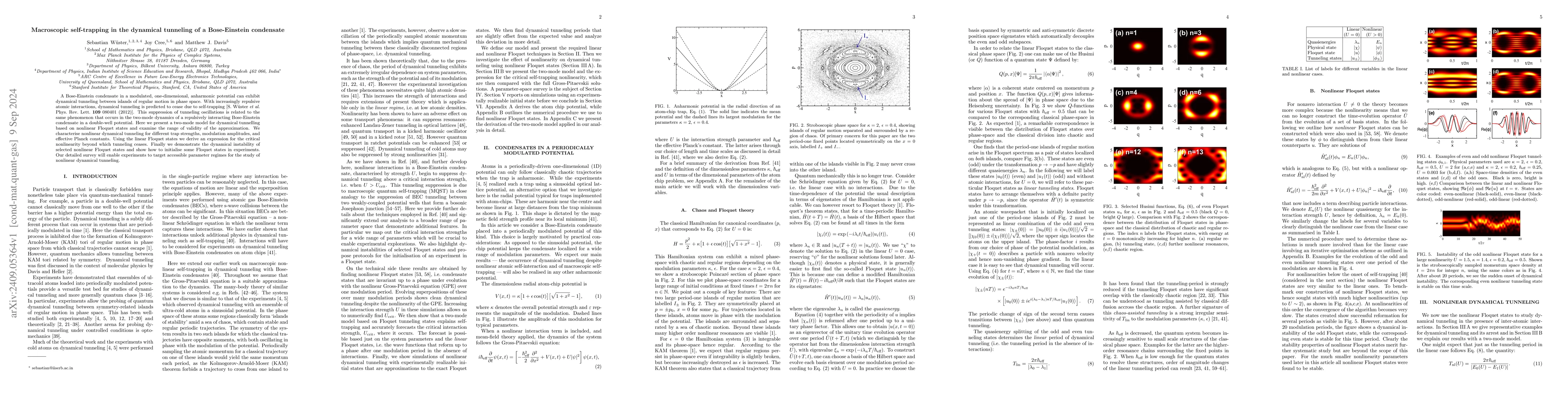 Thumbnail for Macroscopic self-trapping in the dynamical tunneling of a Bose-Einstein
  condensate