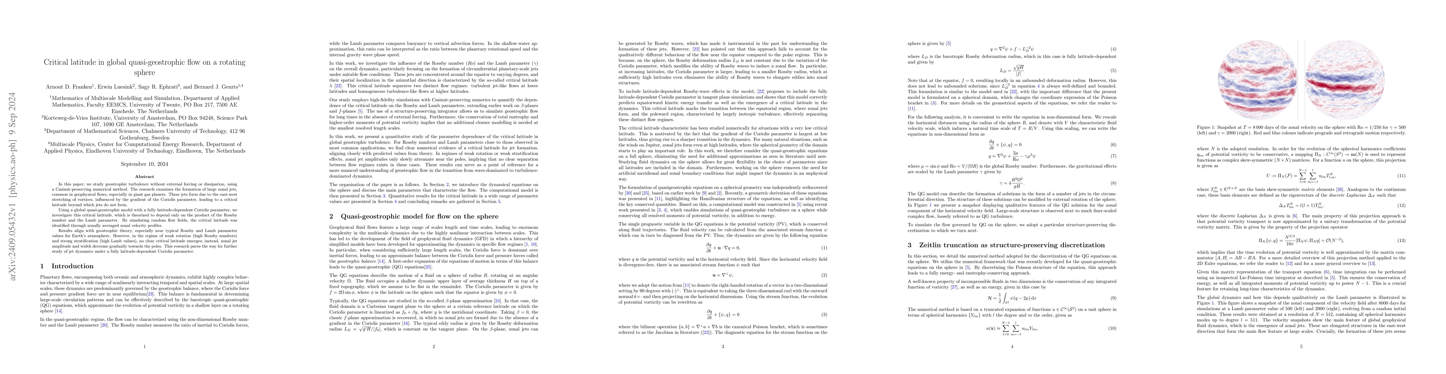 Thumbnail for Critical latitude in global quasi-geostrophic flow on a rotating sphere
