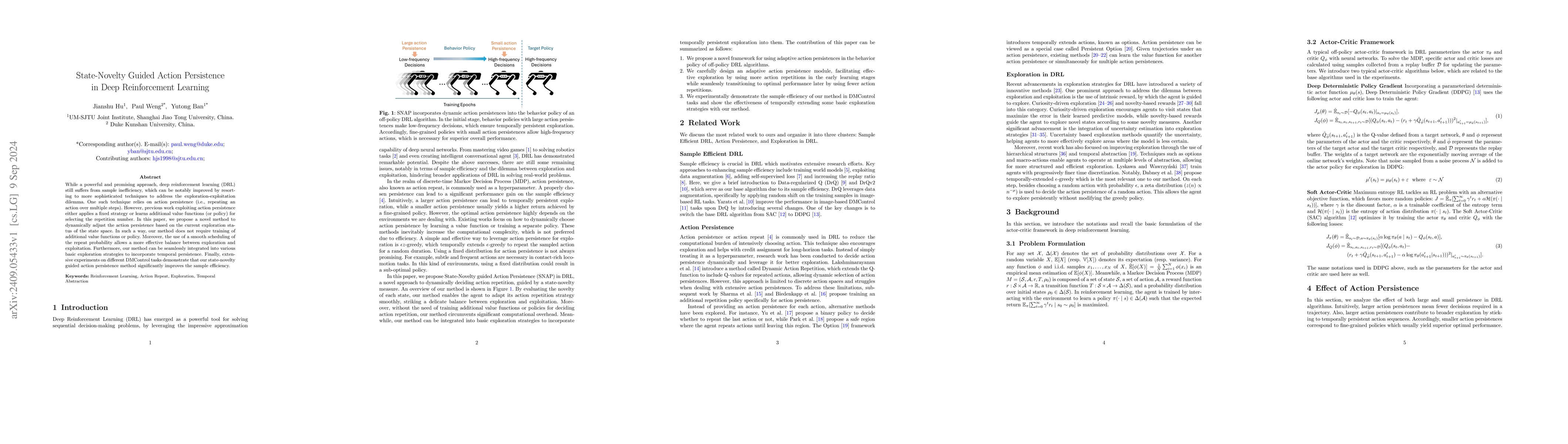 Thumbnail for State-Novelty Guided Action Persistence in Deep Reinforcement Learning