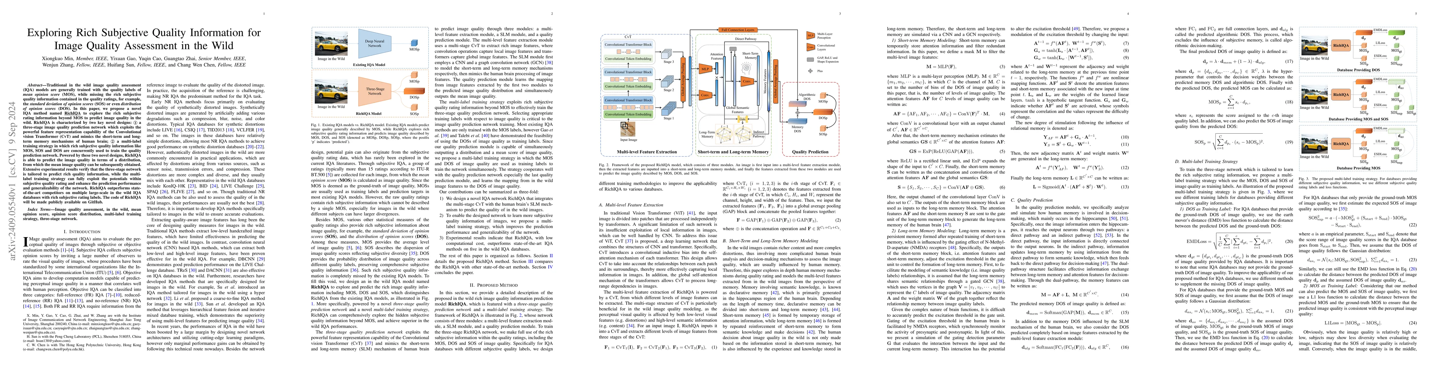 Thumbnail for Exploring Rich Subjective Quality Information for Image Quality
  Assessment in the Wild