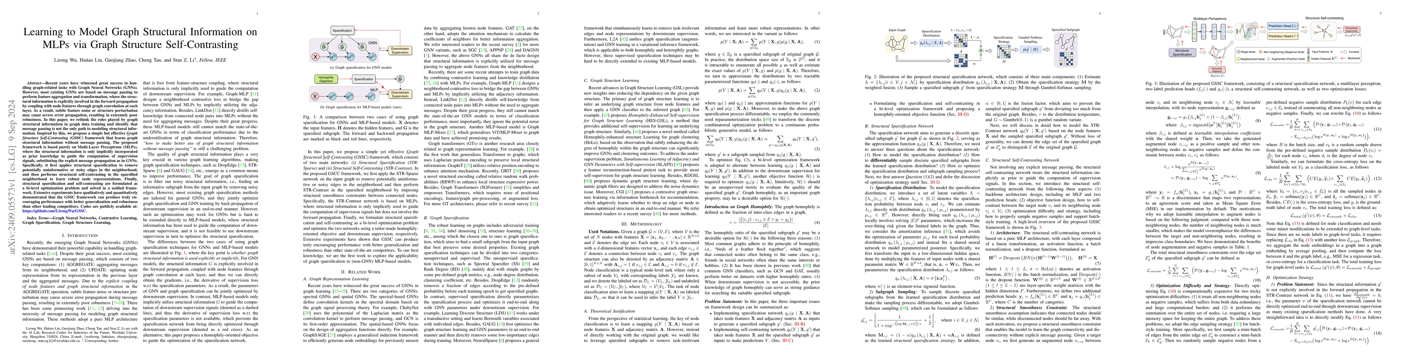 Thumbnail for Learning to Model Graph Structural Information on MLPs via Graph
  Structure Self-Contrasting