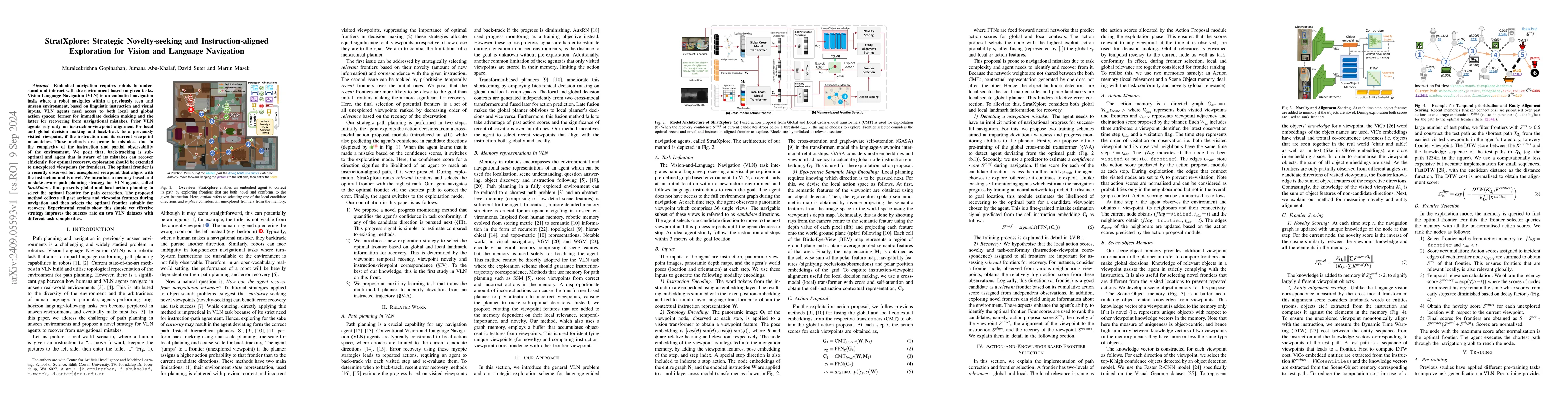 Thumbnail for StratXplore: Strategic Novelty-seeking and Instruction-aligned
  Exploration for Vision and Language Navigation