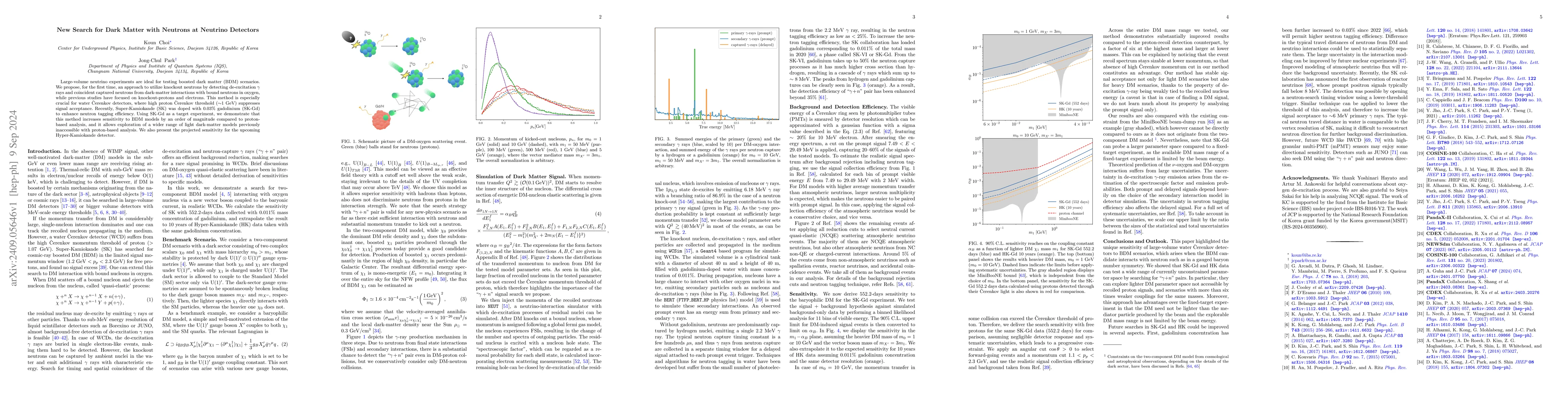 Thumbnail for New Search for Dark Matter with Neutrons at Neutrino Detectors