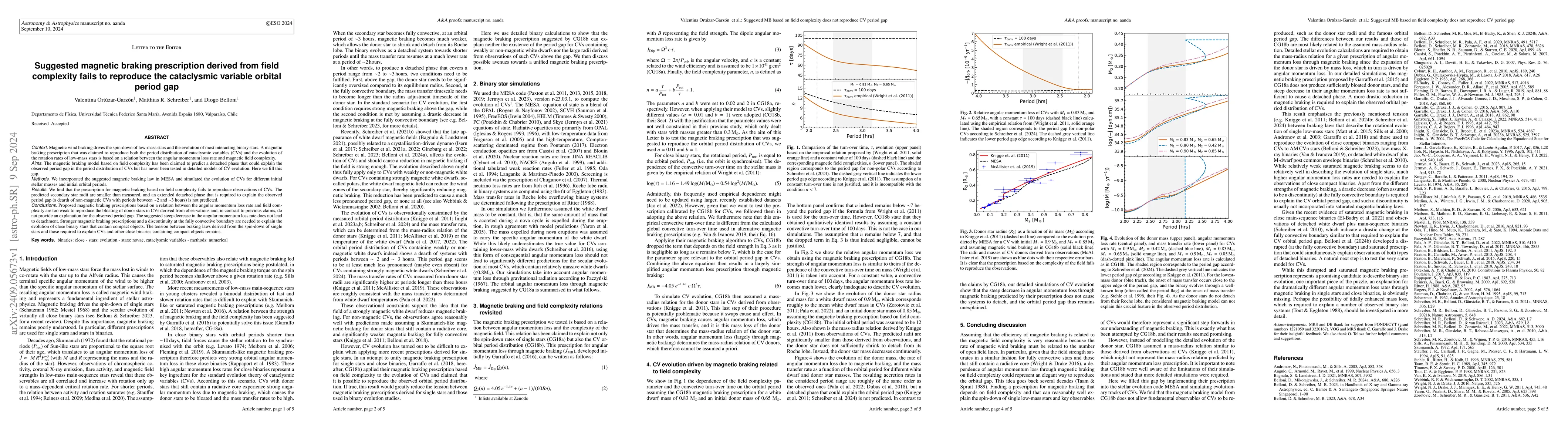 Thumbnail for Suggested magnetic braking prescription derived from field complexity
  fails to reproduce the cataclysmic variable orbital period gap