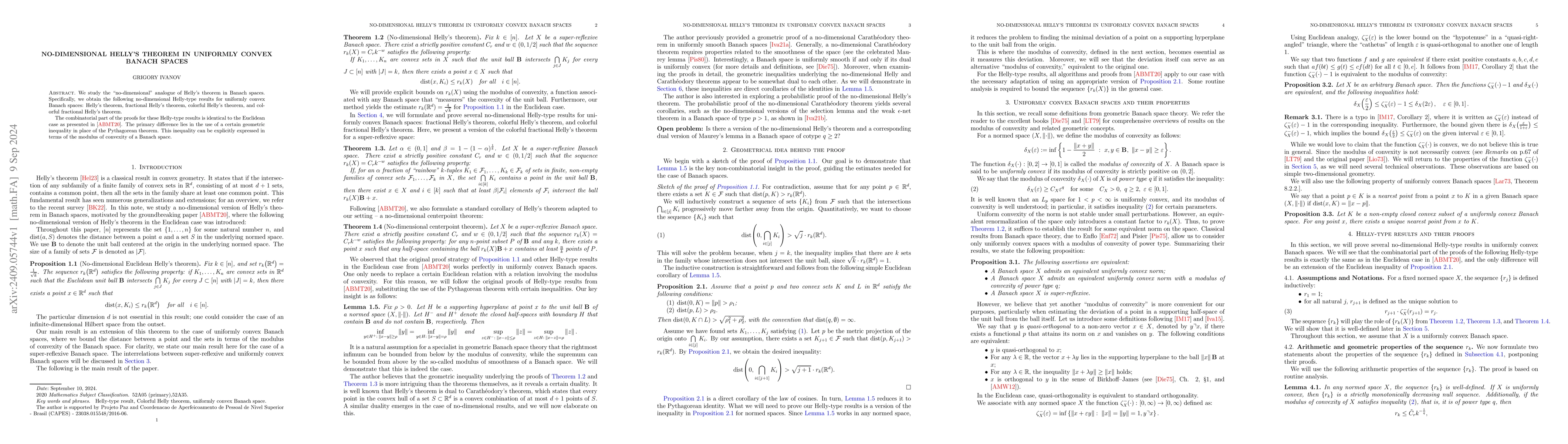 Thumbnail for No-dimensional Helly's theorem in uniformly convex Banach spaces