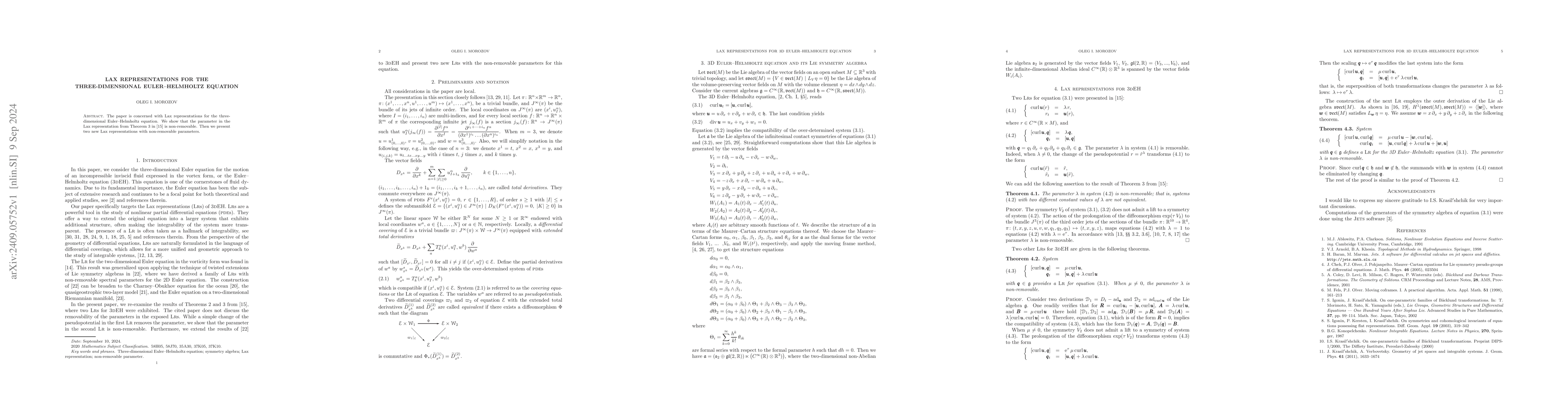 Thumbnail for Lax representations for the three-dimensional Euler--Helmholtz equation