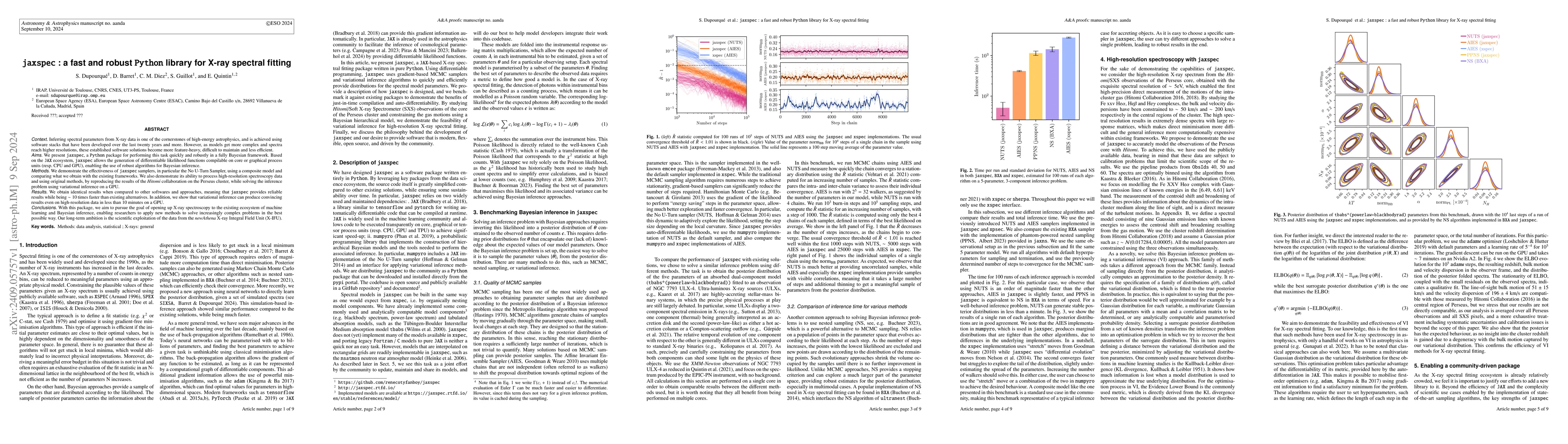 Thumbnail for jaxspec : a fast and robust Python library for X-ray spectral fitting