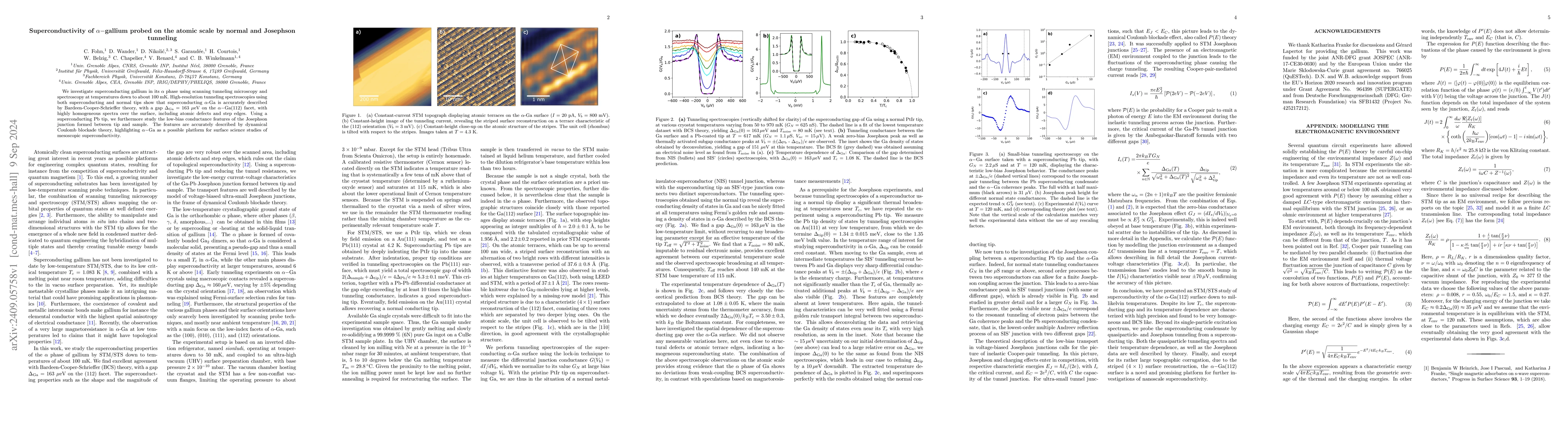 Thumbnail for Superconductivity of alpha-gallium probed on the atomic scale by normal
  and Josephson tunneling