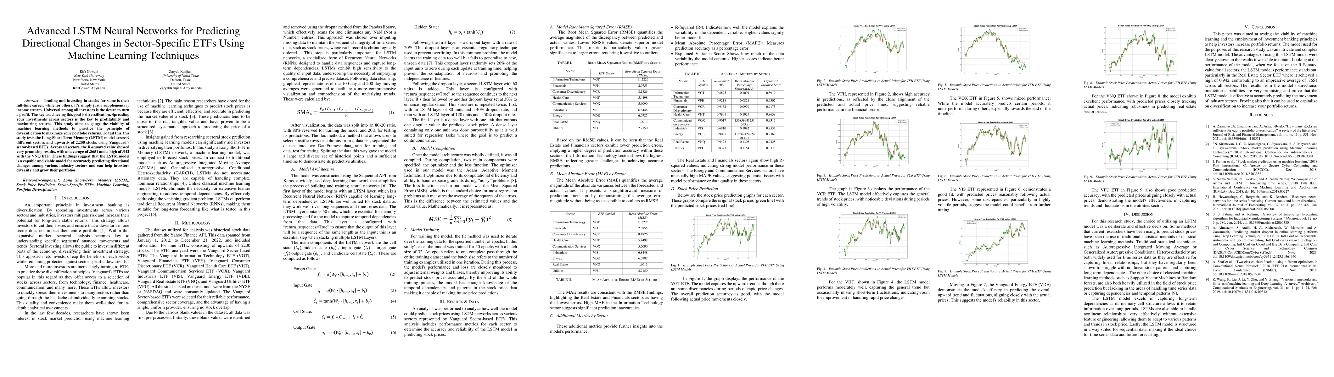 Thumbnail for Advanced LSTM Neural Networks for Predicting Directional Changes in
  Sector-Specific ETFs Using Machine Learning Techniques
