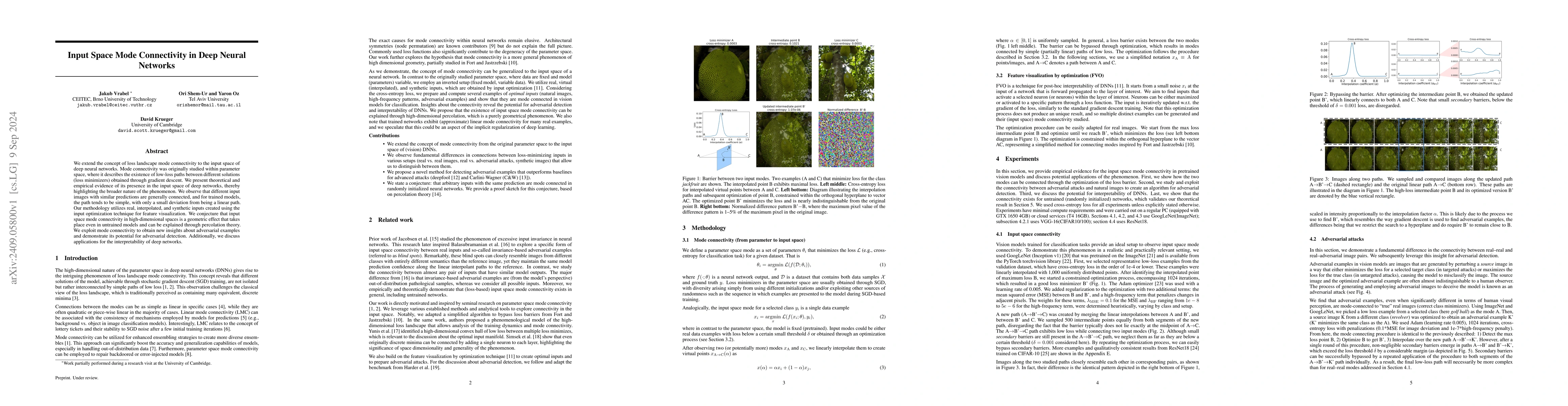 Thumbnail for Input Space Mode Connectivity in Deep Neural Networks