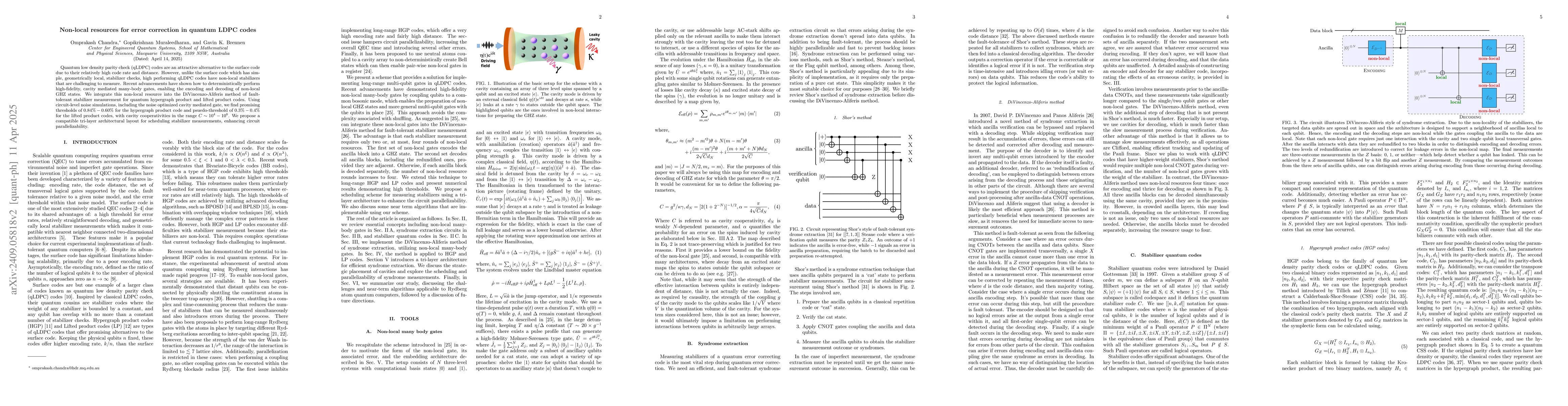 Thumbnail for Non-local resources for error correction in quantum LDPC codes