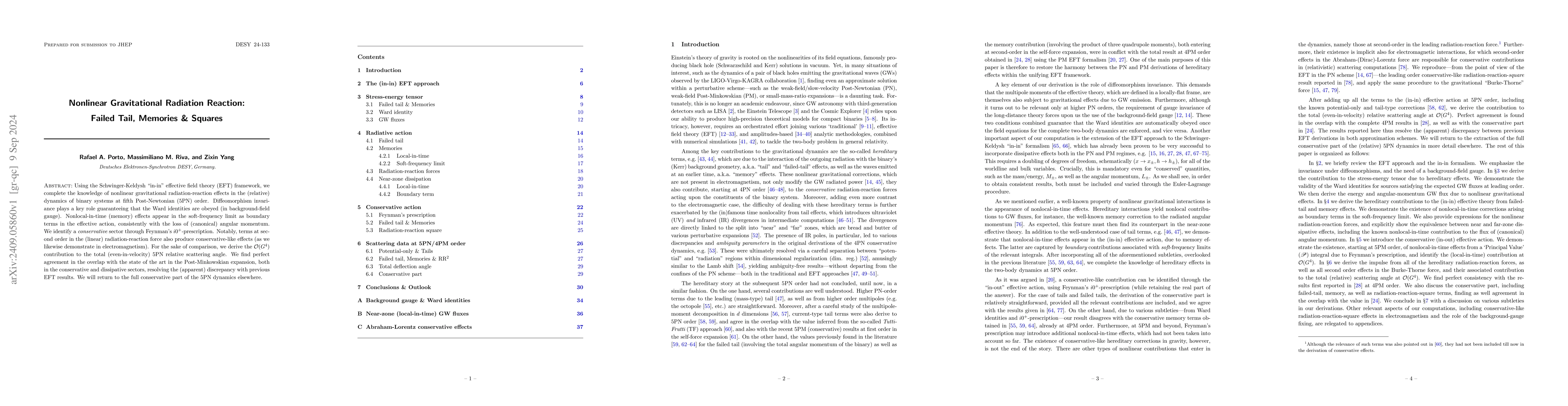 Thumbnail for Nonlinear Gravitational Radiation Reaction: Failed Tail, Memories &
  Squares