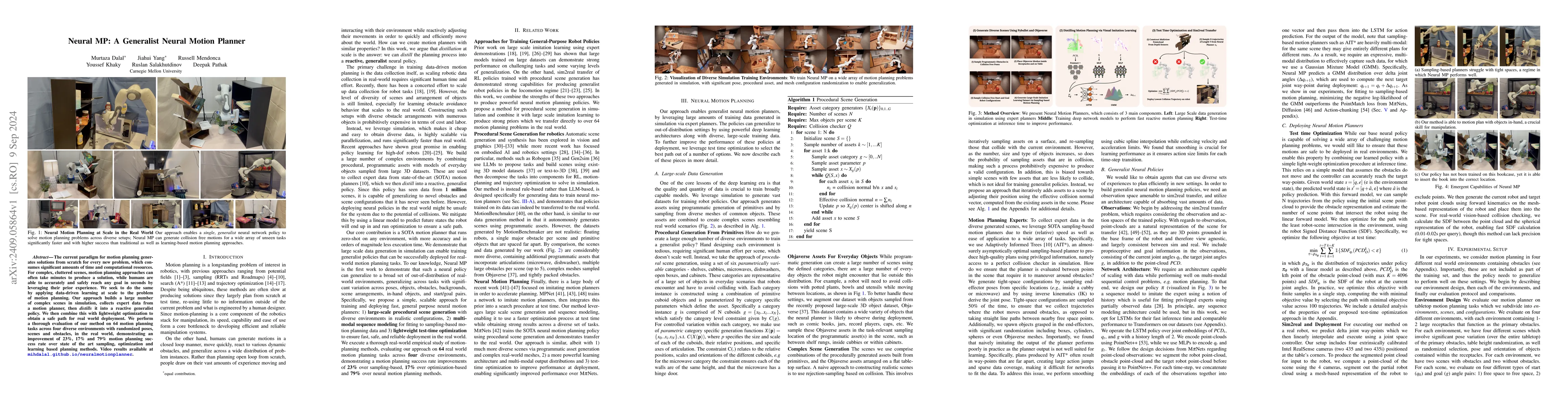 Thumbnail for Neural MP: A Generalist Neural Motion Planner