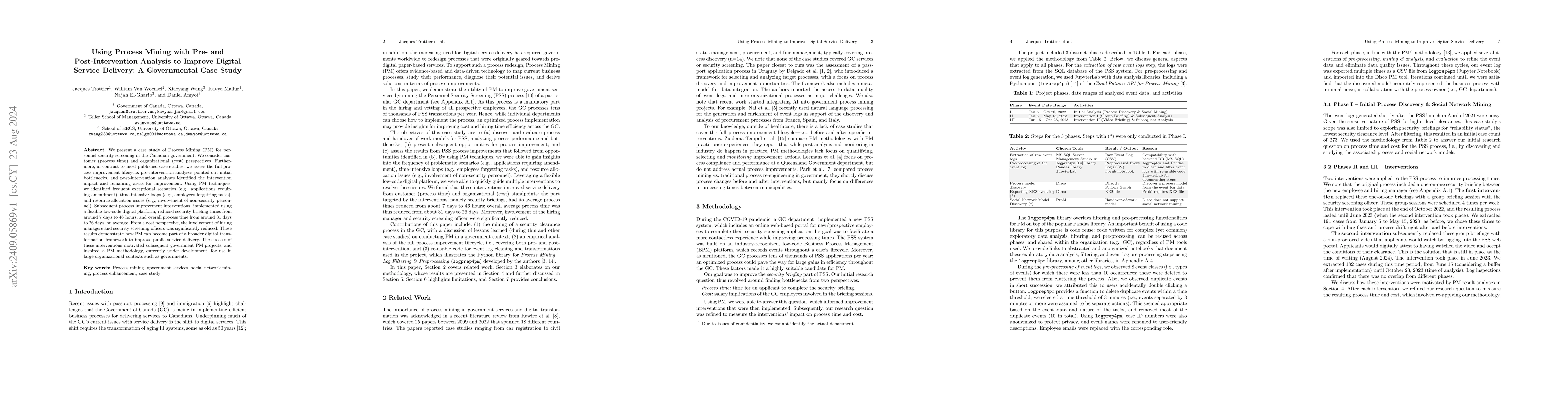 Thumbnail for Using Process Mining to Improve Digital Service Delivery