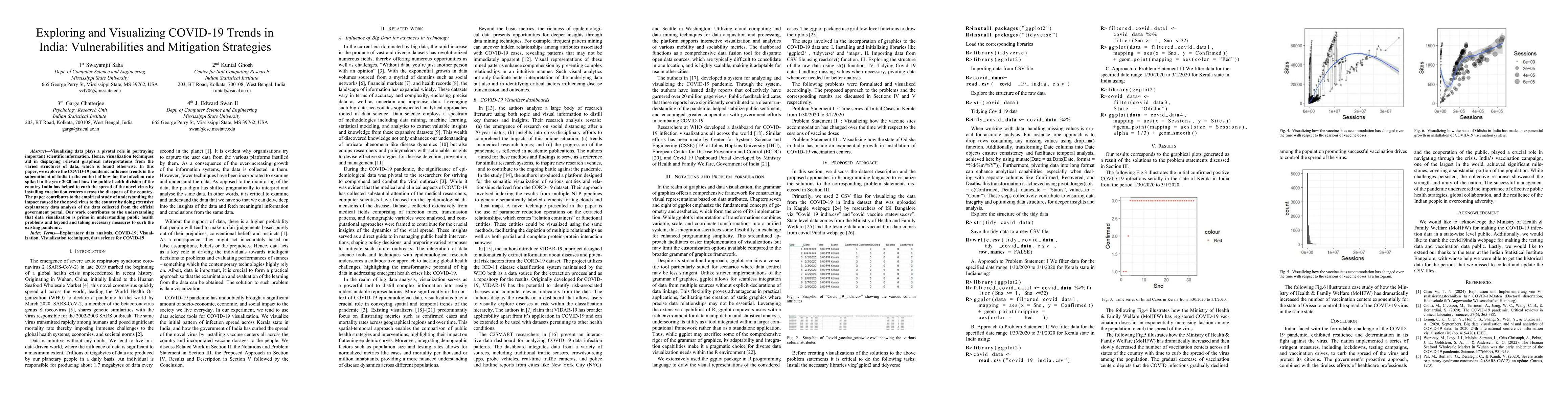 Thumbnail for Exploring and Visualizing COVID-19 Trends in India: Vulnerabilities and
  Mitigation Strategies