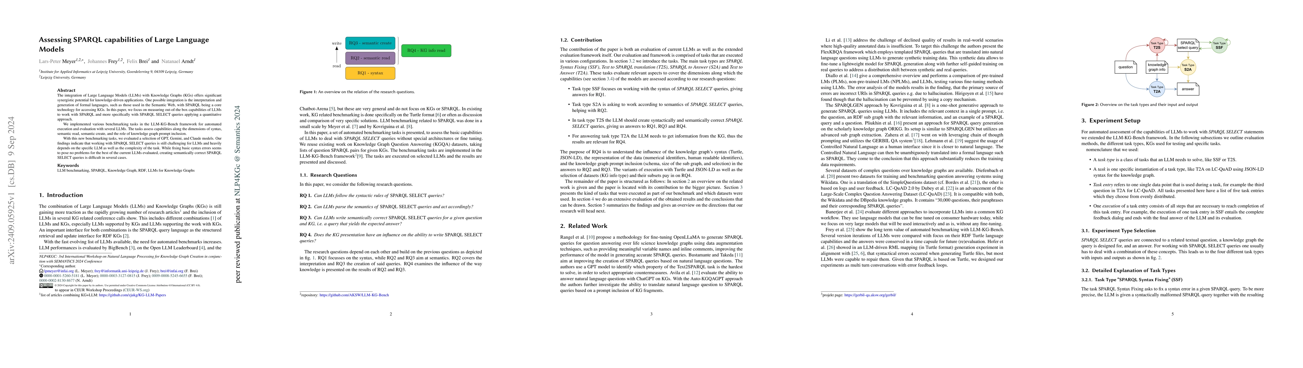 Thumbnail for Assessing SPARQL capabilities of Large Language Models