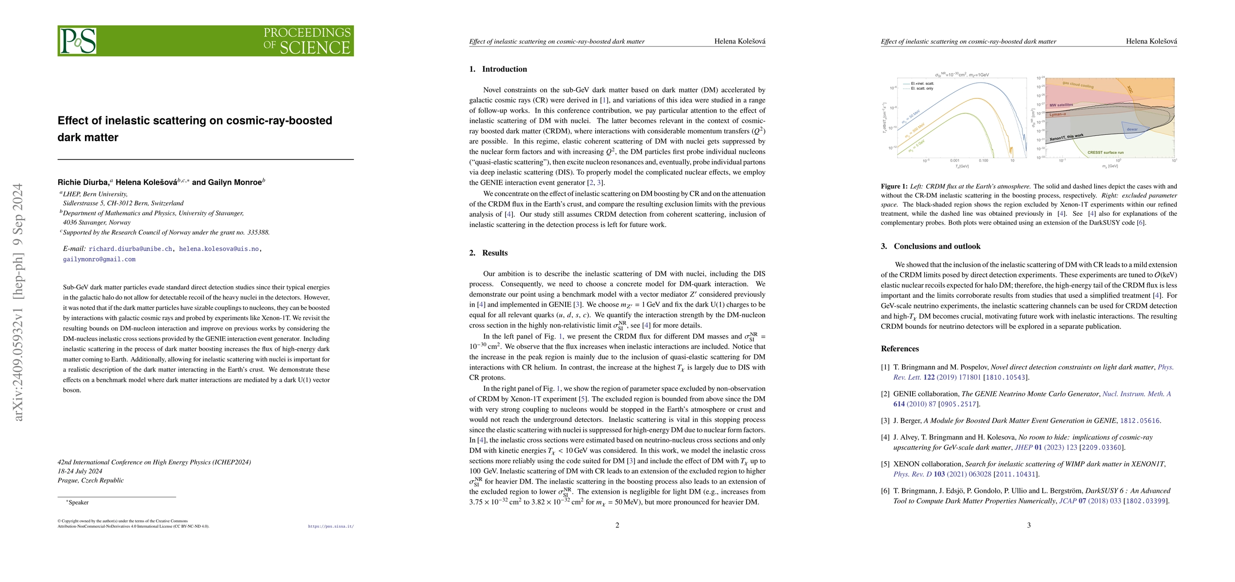 Thumbnail for Effect of inelastic scattering on cosmic-ray-boosted dark matter
