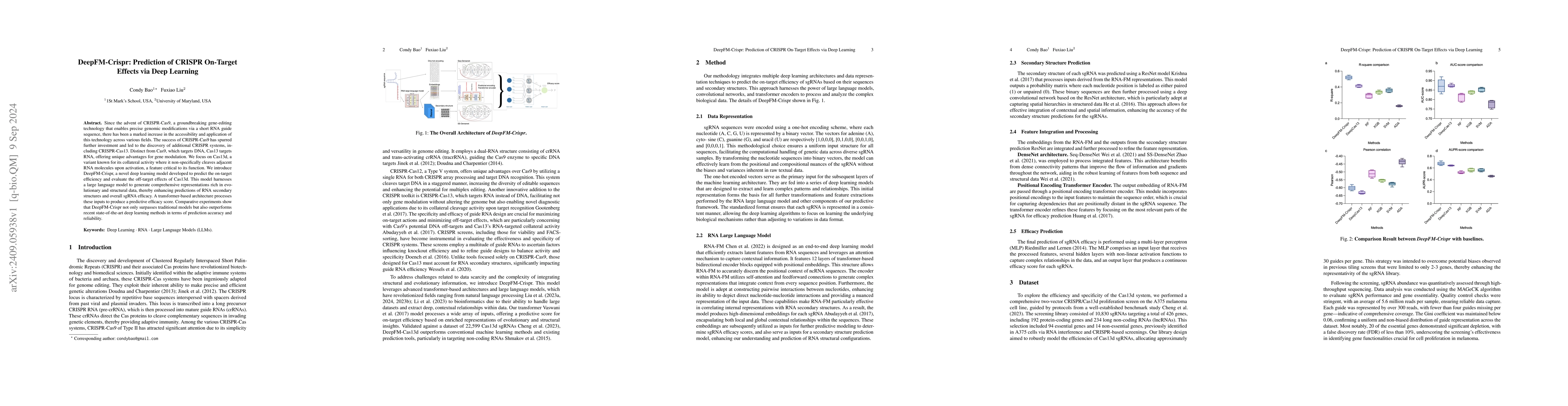 Thumbnail for DeepFM-Crispr: Prediction of CRISPR On-Target Effects via Deep Learning