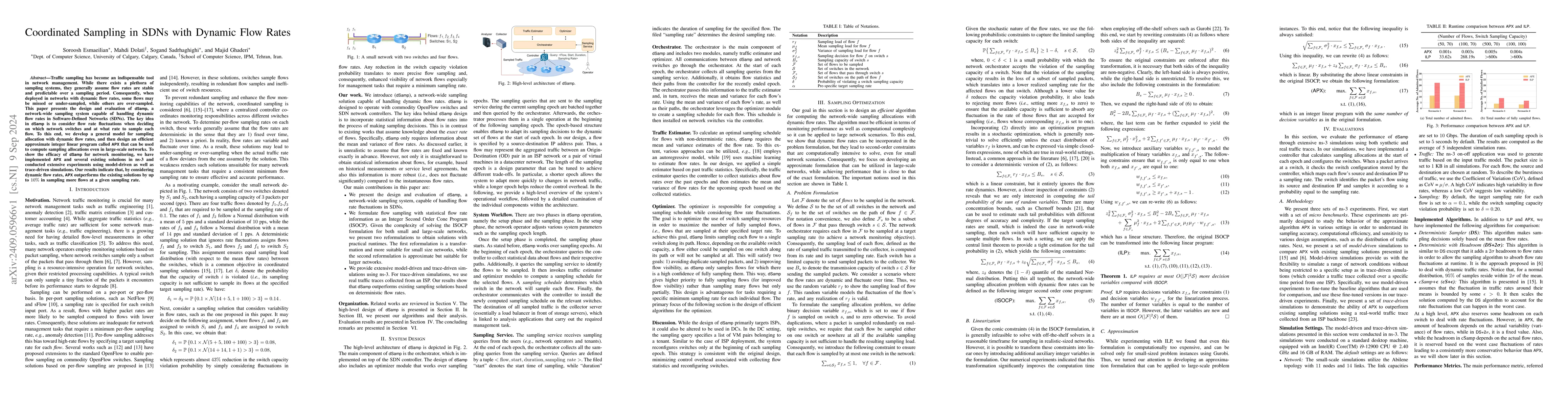Thumbnail for Coordinated Sampling in SDNs with Dynamic Flow Rates