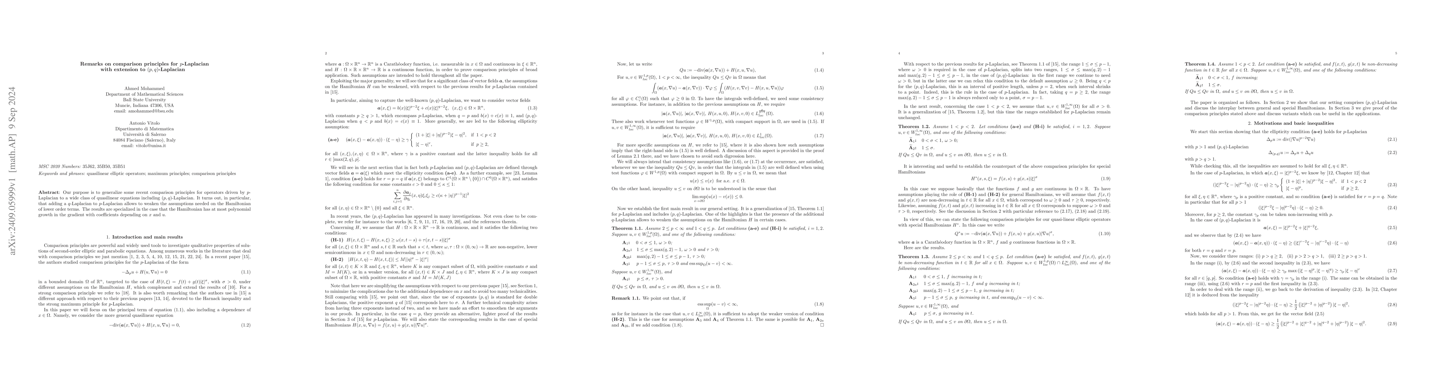 Thumbnail for Remarks on comparison principles for p-Laplacian with extension to
  (p,q)-Laplacian