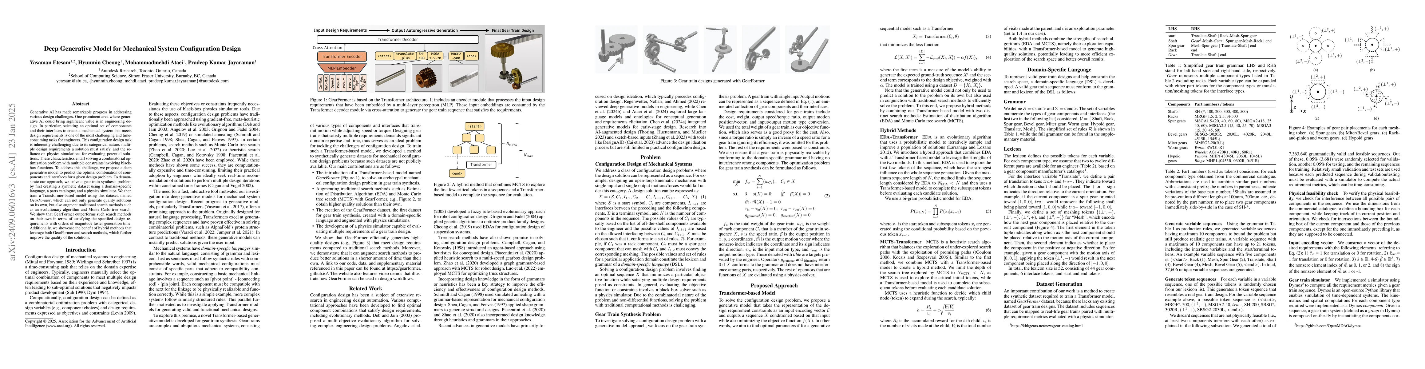 Thumbnail for Deep Generative Model for Mechanical System Configuration Design