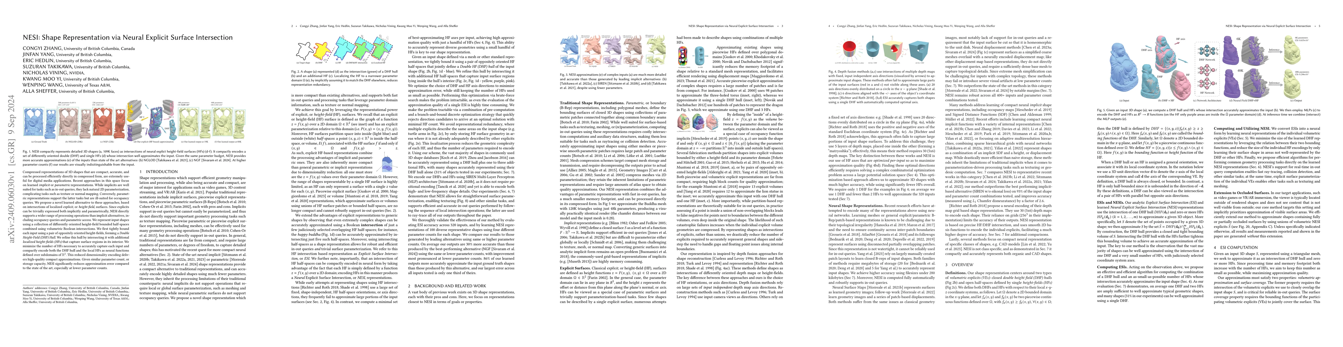 Thumbnail for NESI: Shape Representation via Neural Explicit Surface Intersection