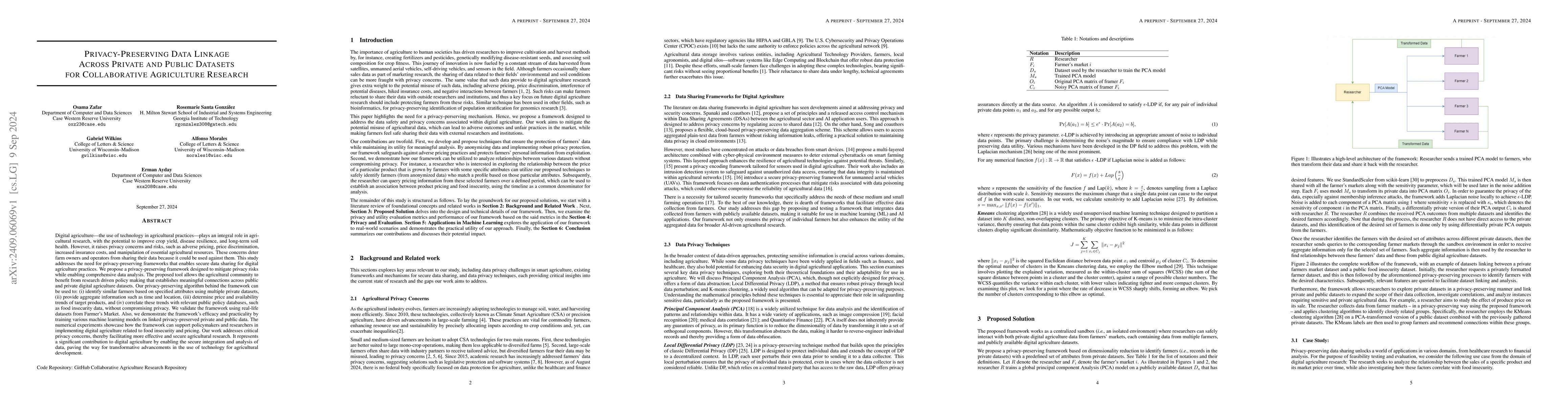 Thumbnail for Privacy-Preserving Data Linkage Across Private and Public Datasets for
  Collaborative Agriculture Research