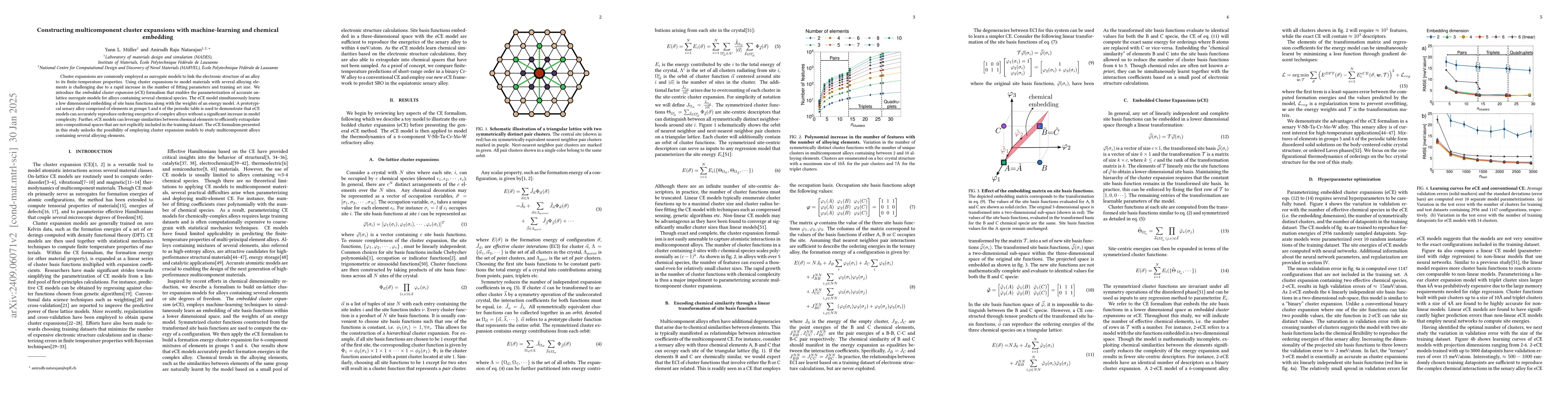 Thumbnail for Constructing multicomponent cluster expansions with machine-learning and
  chemical embedding