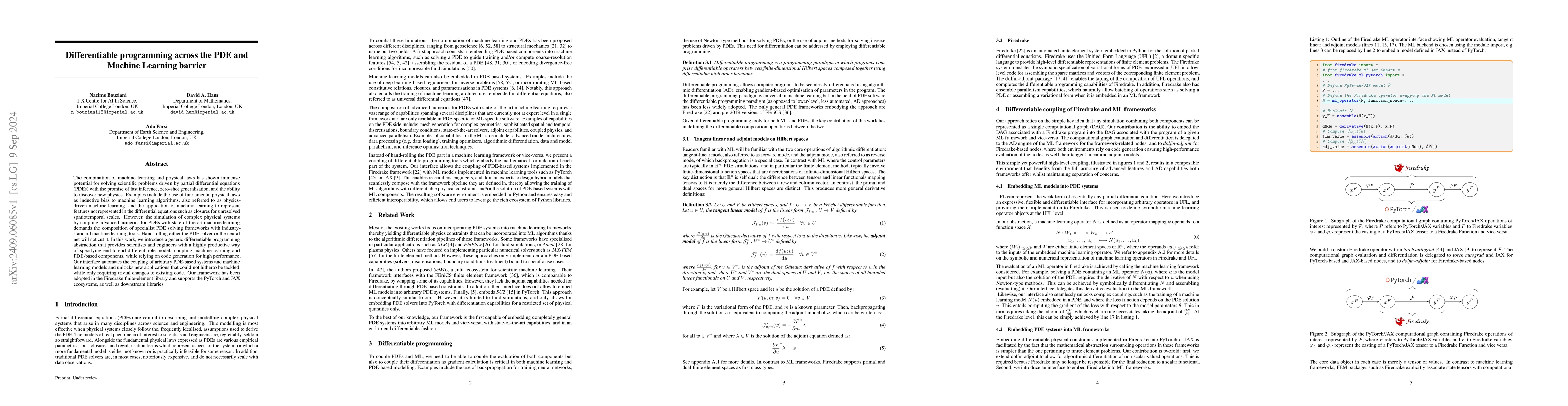 Thumbnail for Differentiable programming across the PDE and Machine Learning barrier