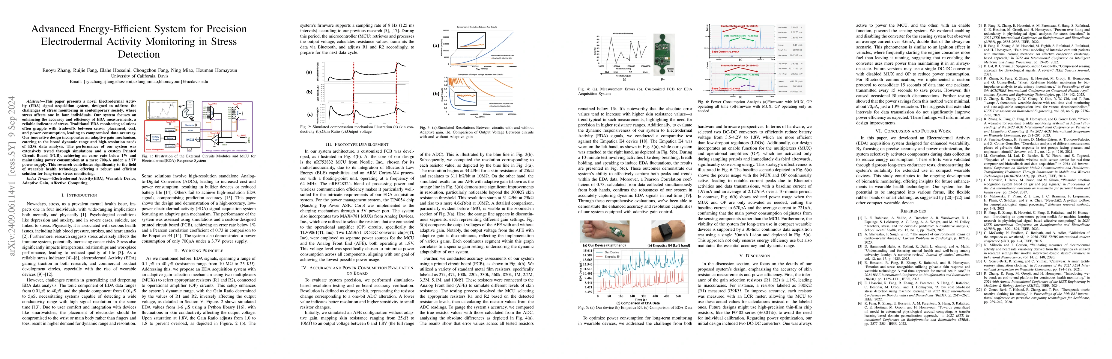 Thumbnail for Advanced Energy-Efficient System for Precision Electrodermal Activity
  Monitoring in Stress Detection