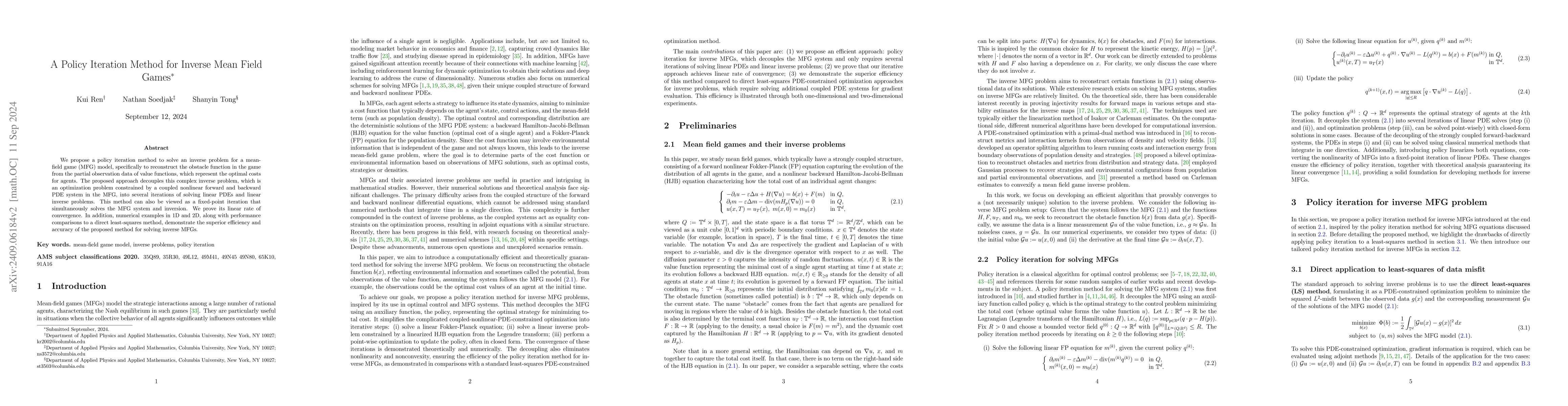 Thumbnail for A Policy Iteration Method for Inverse Mean Field Games