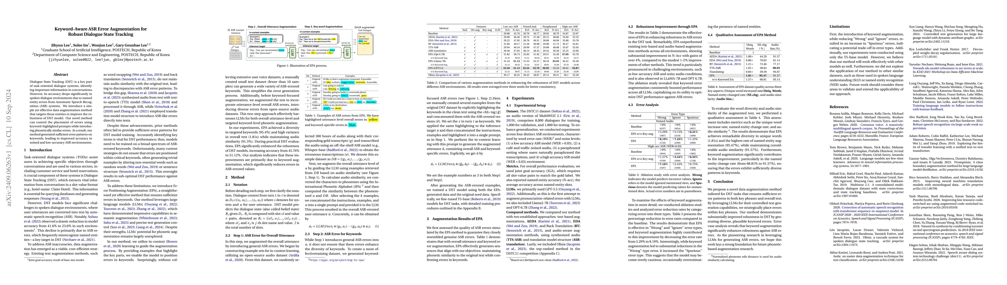 Thumbnail for Keyword-Aware ASR Error Augmentation for Robust Dialogue State Tracking