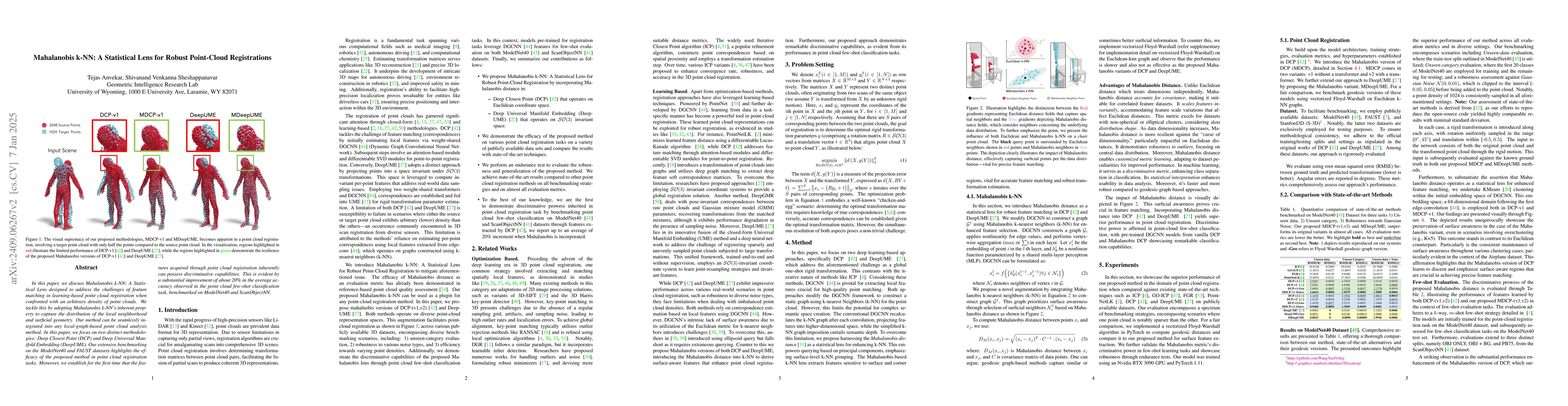 Thumbnail for Mahalanobis k-NN: A Statistical Lens for Robust Point-Cloud
  Registrations