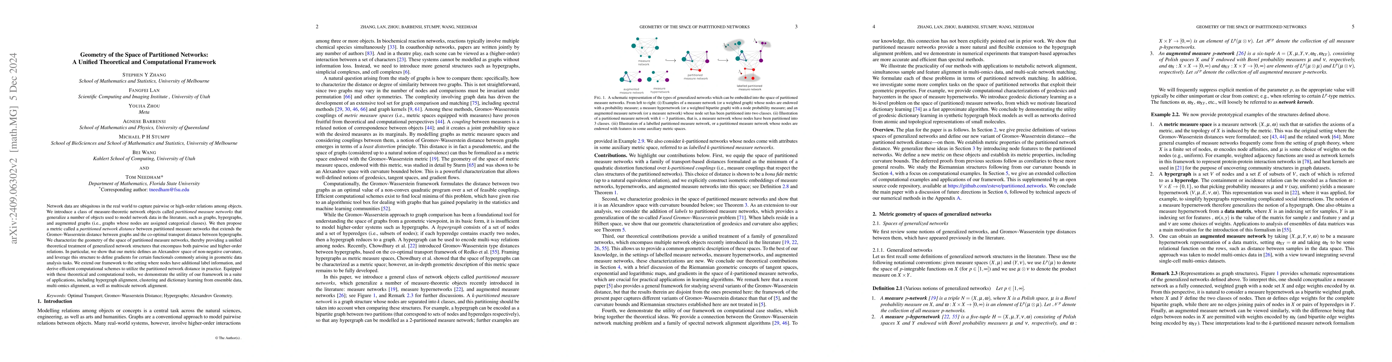 Thumbnail for Geometry of the Space of Partitioned Networks: A Unified Theoretical and
  Computational Framework