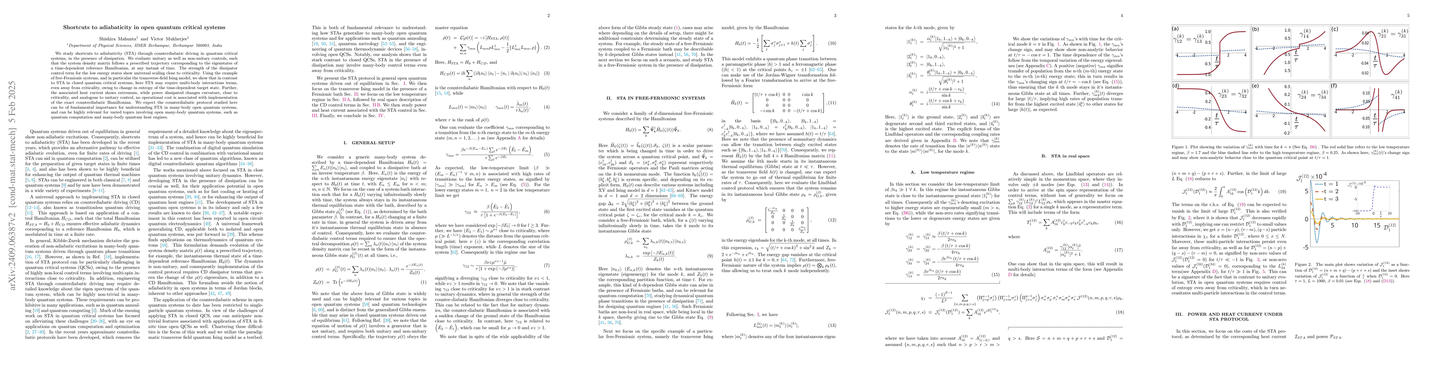 Thumbnail for Shortcuts to adiabaticity in open quantum critical systems