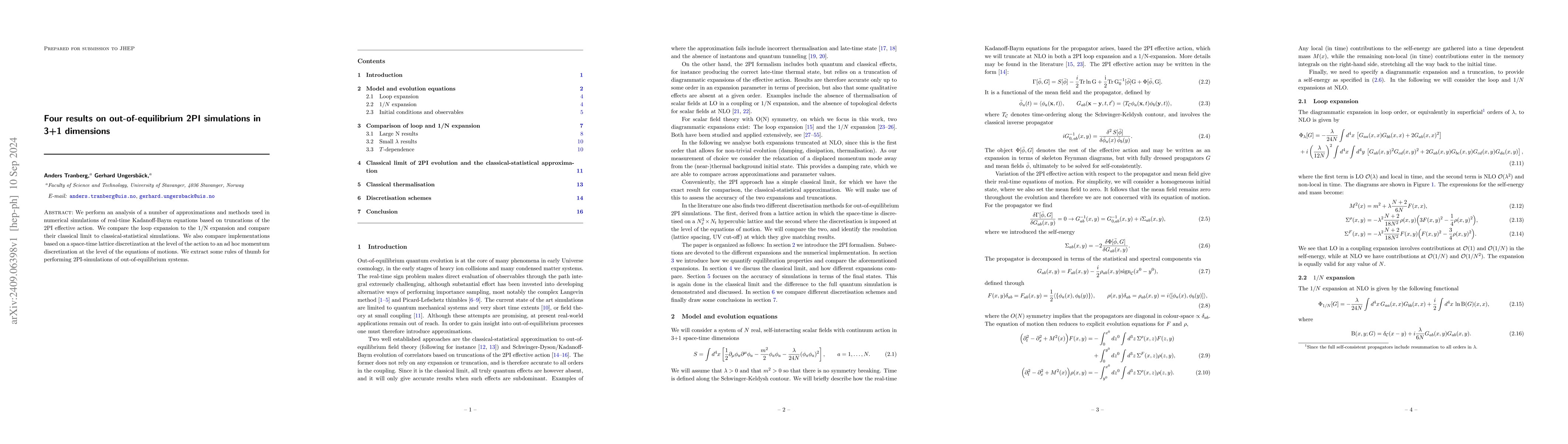 Thumbnail for Four results on out-of-equilibrium 2PI simulations in 3+1 dimensions