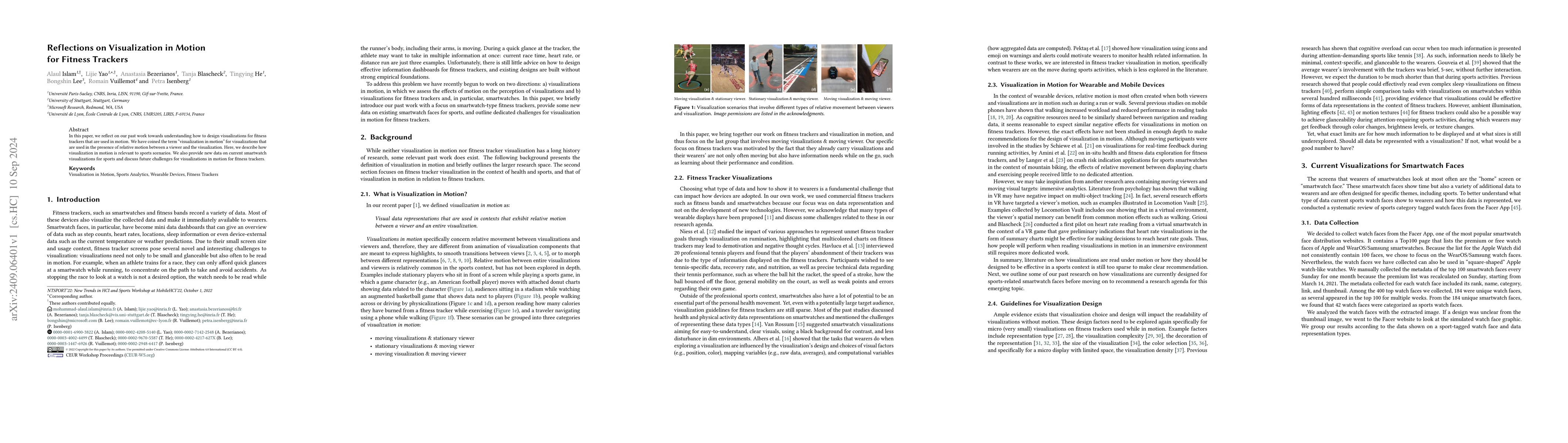 Thumbnail for Reflections on Visualization in Motion for Fitness Trackers