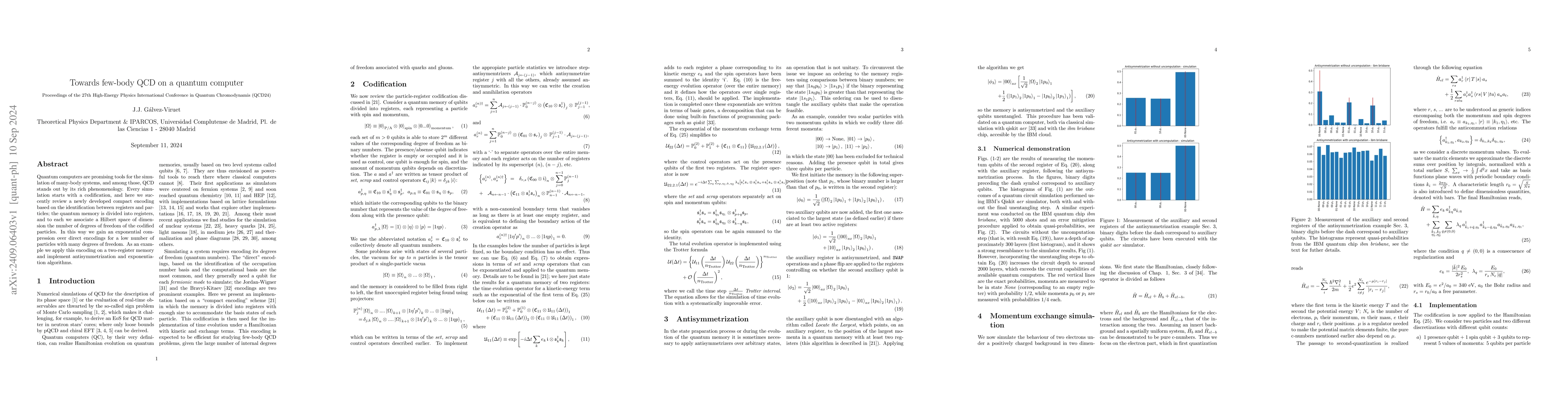Thumbnail for Towards few-body QCD on a quantum computer