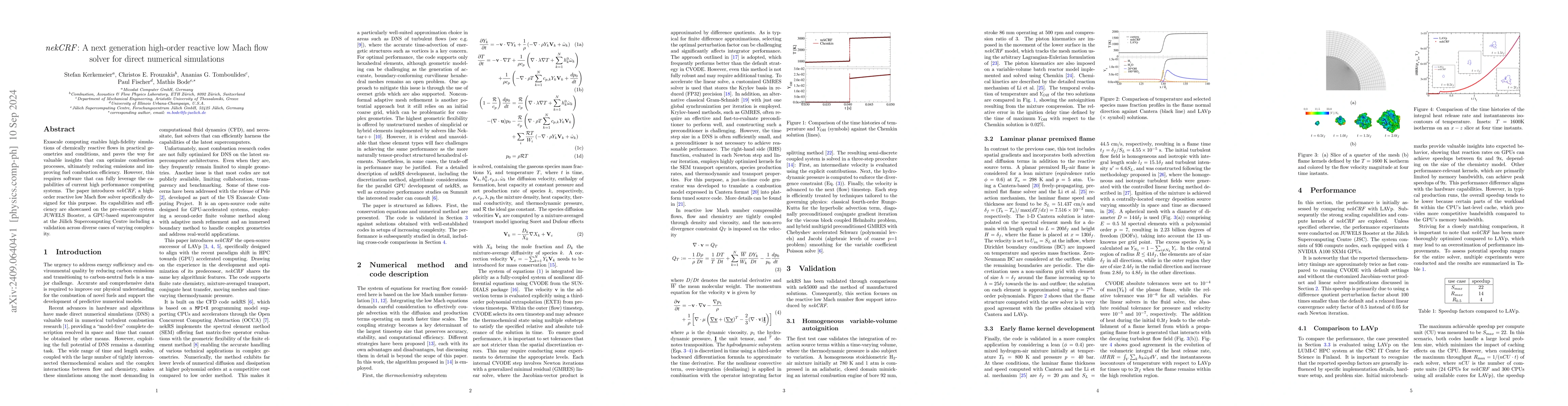 Thumbnail for nekCRF: A next generation high-order reactive low Mach flow solver for
  direct numerical simulations