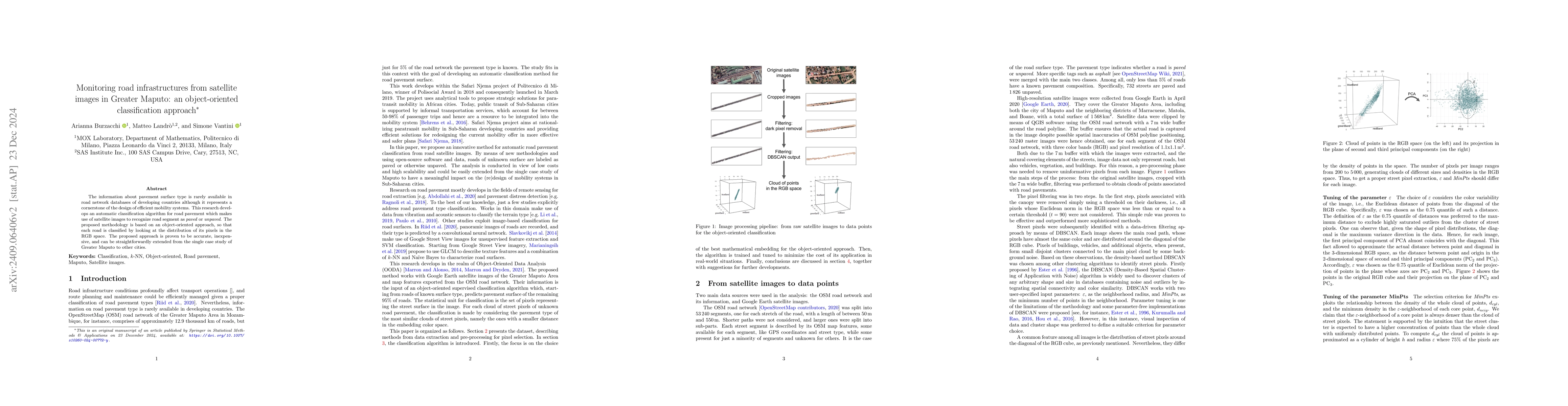 Thumbnail for Monitoring road infrastructures from satellite images in Greater Maputo:
  an object-oriented classification approach