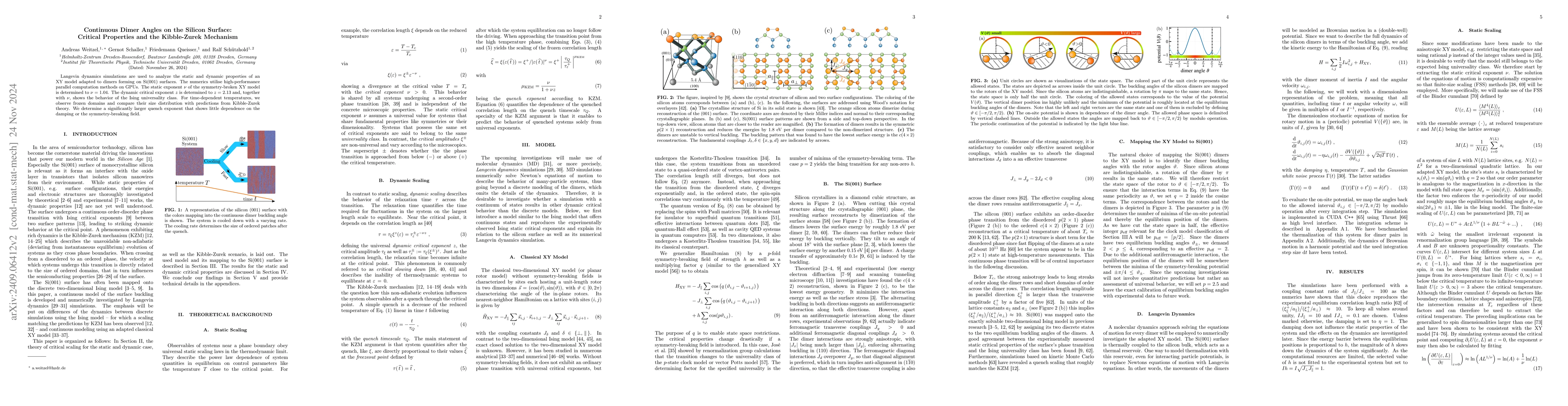 Thumbnail for Continuous Dimer Angles on the Silicon Surface: Critical Properties and
  the Kibble-Zurek Mechanism