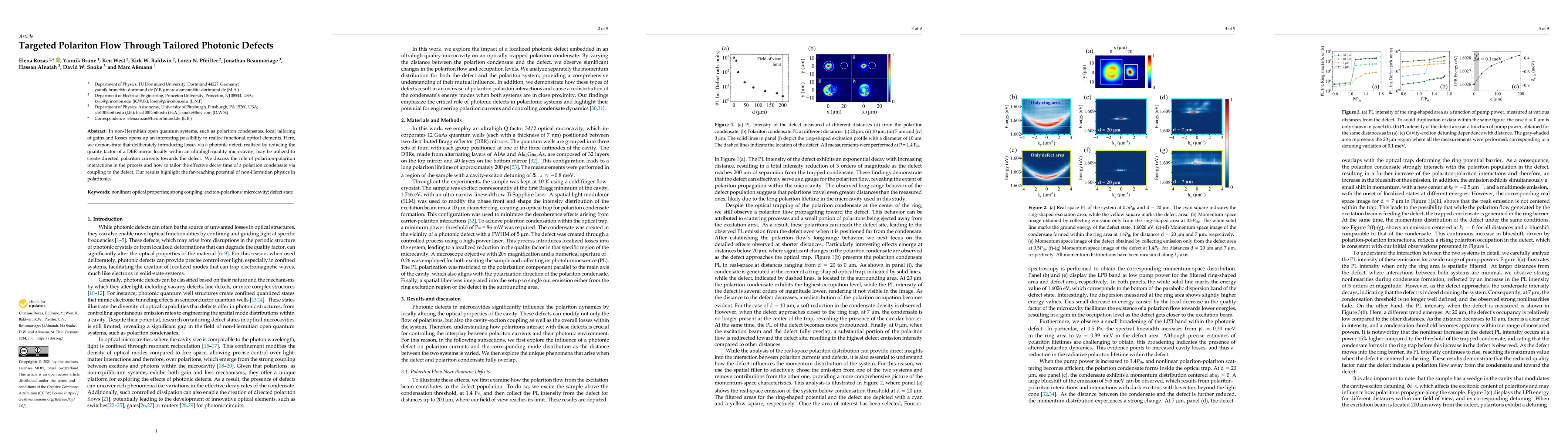 Thumbnail for Targeted Polariton Flow Through Tailored Photonic Defects
