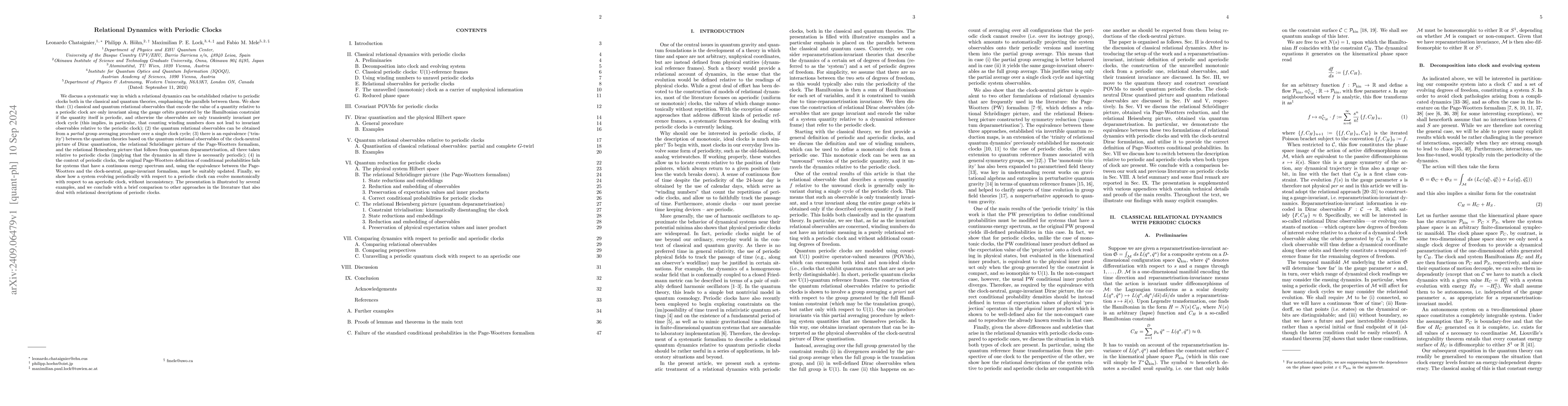 Thumbnail for Relational Dynamics with Periodic Clocks