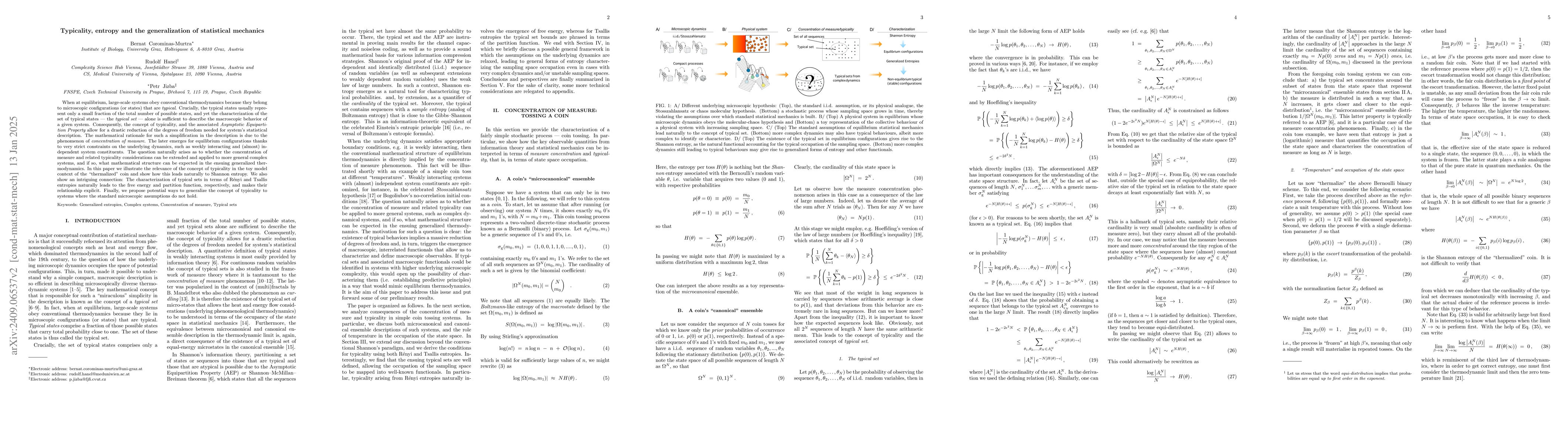 Thumbnail for Typicality, entropy and the generalization of statistical mechanics
